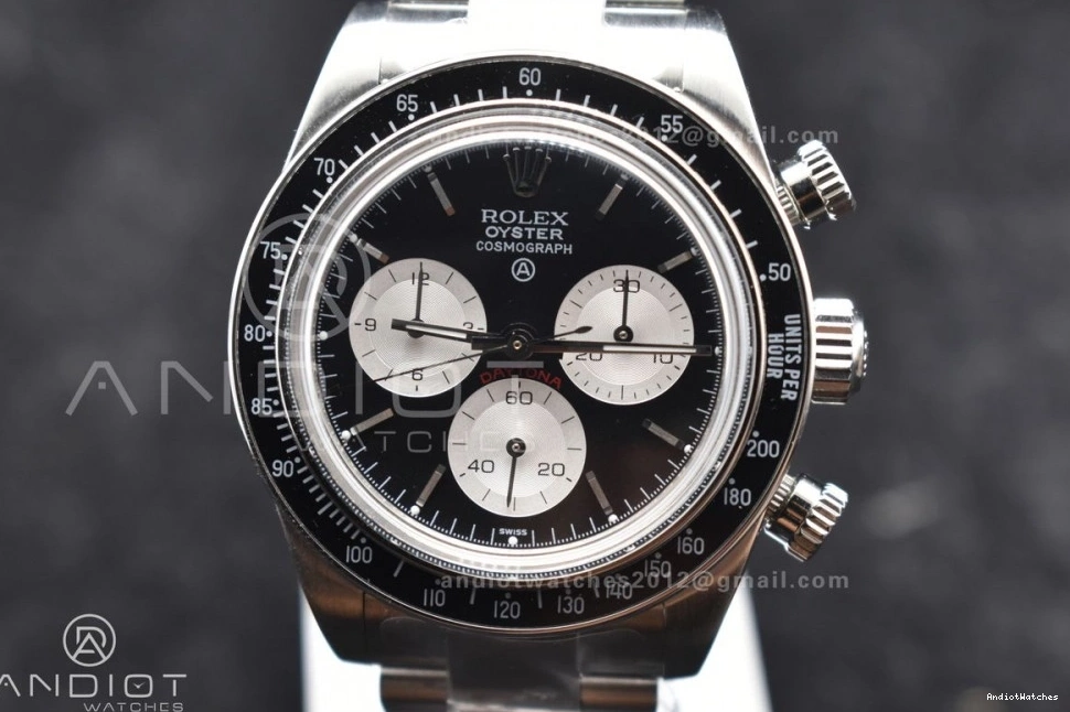 Daytona on SS Dial ADGF SS Edition 825 Black White Bracelet Best Comfortable A 1114